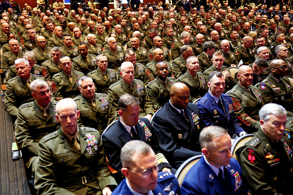 Hegseth tells military leaders US is falling short, must improve